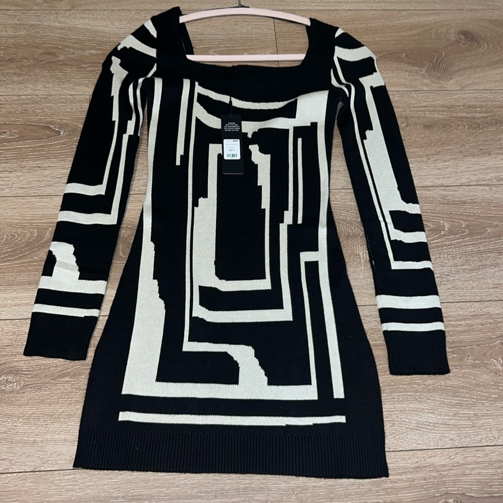 Knit mini dress